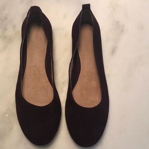 New Caslon Burgundy Suede Ballet Flats size 6.5